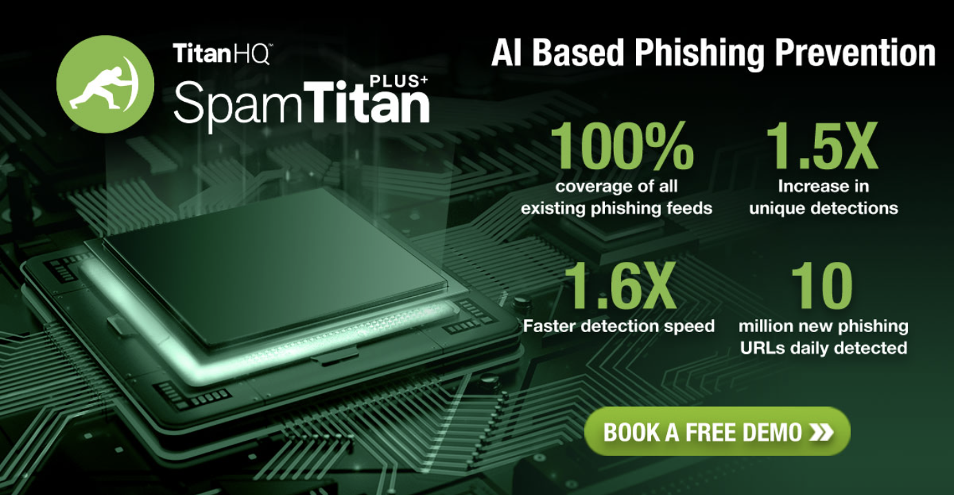 screenshot of SpamTitan Plus